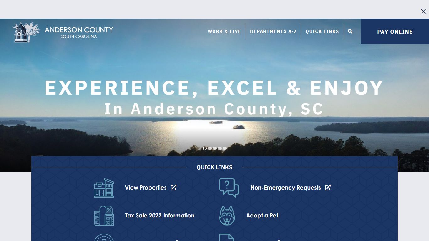 Experience, Excel, Enjoy - Anderson County South Carolina
